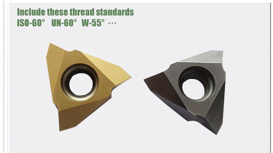 TiAIN Coated Tungsten Carbide Chèn Máy tiện Công cụ chỉ MTTR 436003